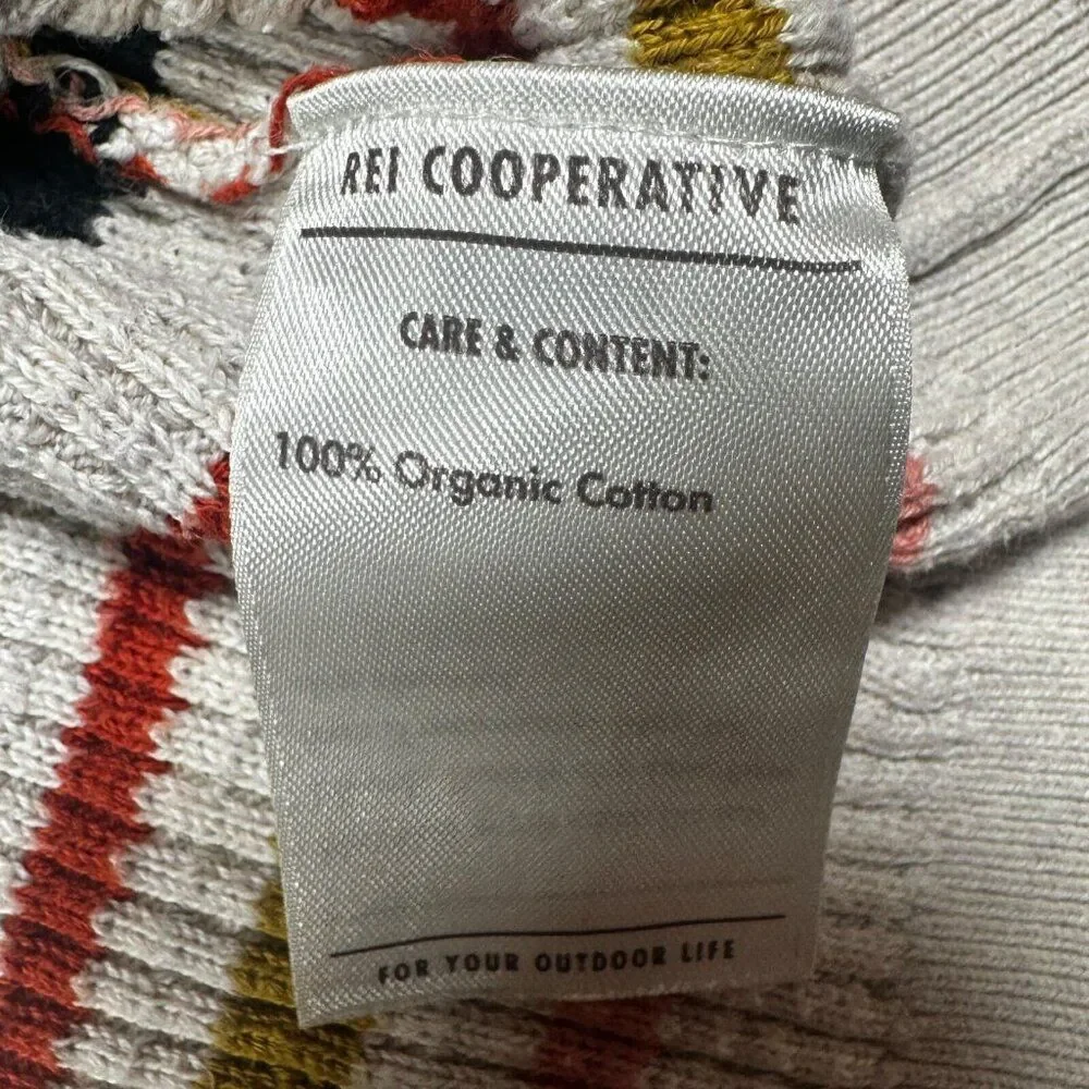 REI Co-op Women's XS Wallace Lake Striped‎ Waffle Sweater multicolor